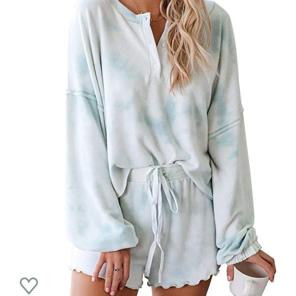 Tie-dye loungewear pajama set NEW size L